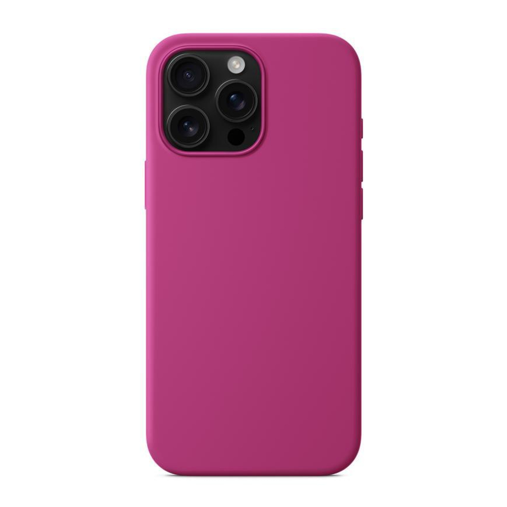 Силиконовый чехол MagSafe Apple Silicone Case для iPhone 16 Pro, Фуксия
