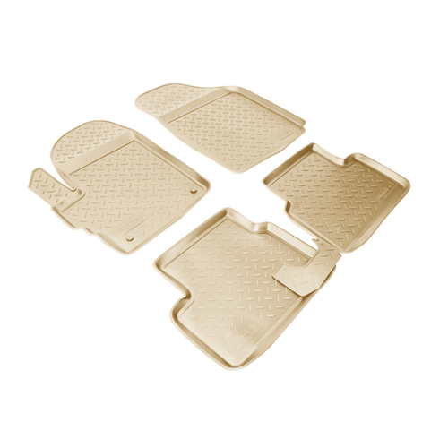 Ковры в салон Norplast/Unidec для Chevrolet Spark (2005-2011), Бежевый, арт.NPL-Po-12-27-B