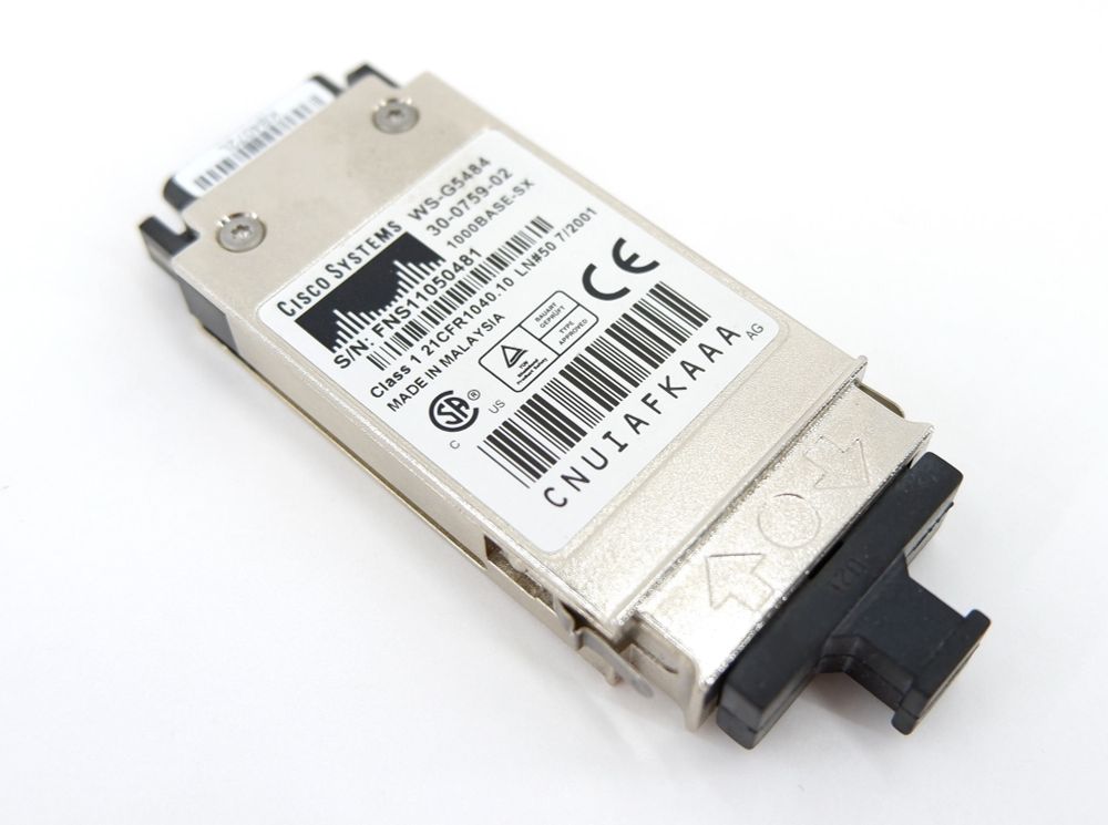Трансивер Cisco 1000BASE-SX Short Wavelength Multimode SC 850nm 30-0759-02
