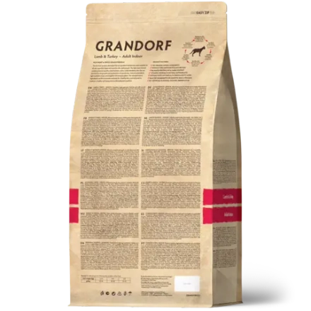 Grandorf Lamb & Turkey, Adult Indoor для домашних кошек (Ягнёнок с индейкой)