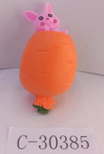 Морковка с зайкой, 4 цвета микс, с-30385