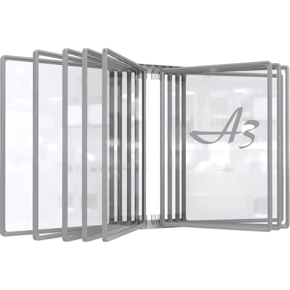 Демосистема настенная Promega office 10 панелей А3, пластик