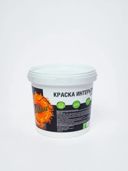 Краска интерьерная супербелая 1,5 кг ZОДИАК для стен и потолков, акриловая, быстросохнущая, матовое покрытие, белый