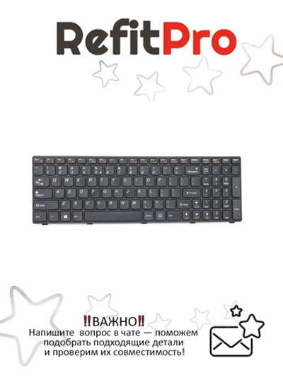 Клавиатура для Ноутбука Lenovo LenovoB580 / B590 раскладка - анлийская, черная (25209778)