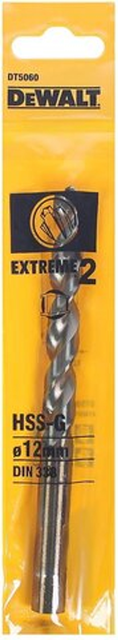 Сверло по металлу, по дереву DeWALT Extreme 2 DT5060-QZ 12 x 151 мм