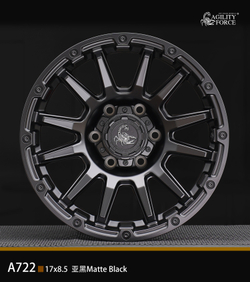 Диск колёсный литой AGILITY FORCE А722 R18 8.5 ET0 Dark Matte Tint