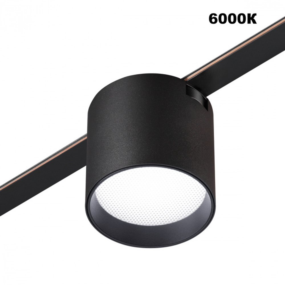 359473 SHINO NT24 104 черный Трековый смарт-светильник для низковольтного шинопровода с двумя режимами работы IP20 LED 6W 24V 3000-6000K EASY