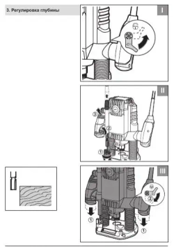 Универсальный фрезер ЗУБР, (Мощность 1900 Вт, мax число оборотов 23000 об/мин, рабочий ход 50 мм, мaх диаметр фрезы 42 мм) Инструмент по дереву