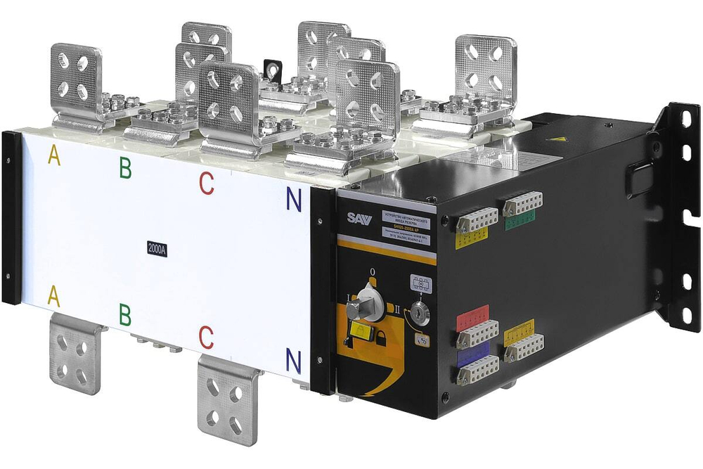 Реверсивный рубильник АВР (устройство автоматического ввода резерва) SHIQ5-2000 4P