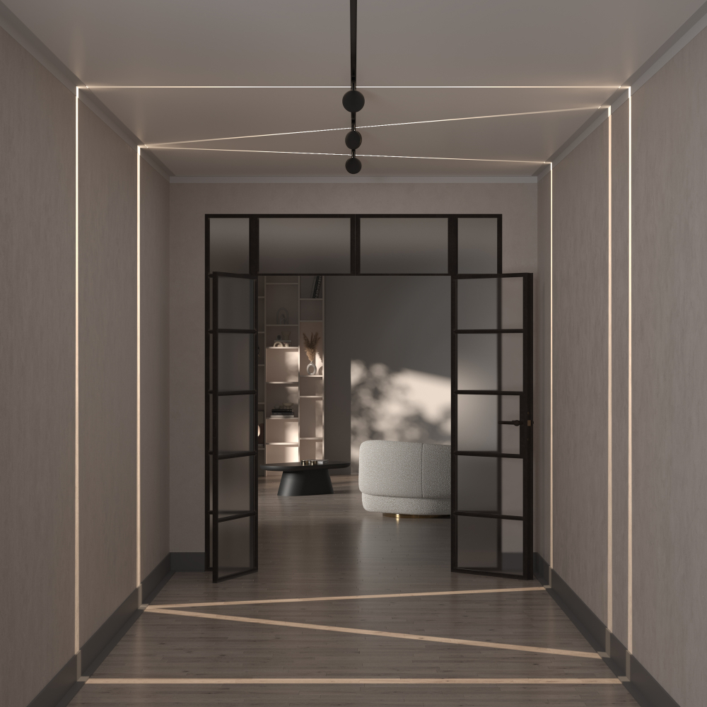 Магнитный трековый светильник Maytoni Outline TR090-2-6W4K-B