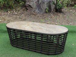 "Валенсия" журнальный столик из искусственного ротанга, цвет бронзовый