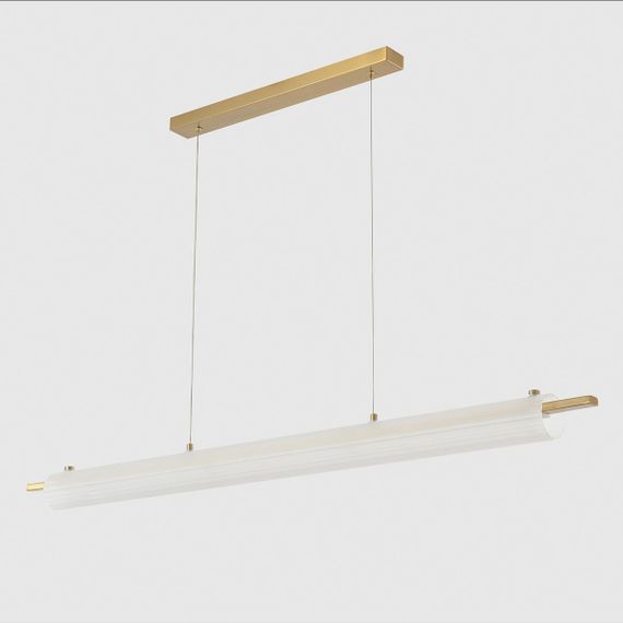 Подвесной светодиодный светильник Crystal Lux Tunnel SP40 Led Brass