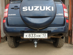 Фаркоп Бизон на Suzuki Grand Vitara FA 0375-E (5 дверей, с 2005 по 2014 г.в.) (паспорт и сертификат в комплекте)(без электрики)