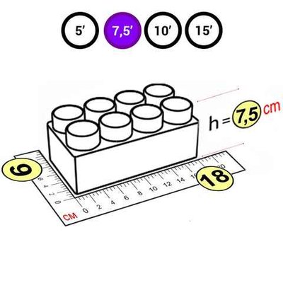 Элемент фиолетовый для GigaBloks Outdoor