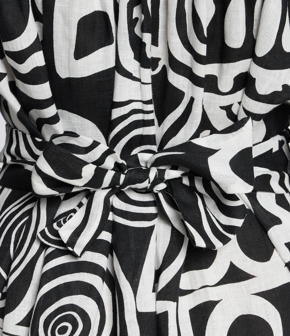 Льнаное платье Liviana Conti - черный(L4SM27)