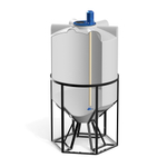 Ёмкость с пропеллерной мешалкой Полимер-Групп K 1000 л. конусная (1090x1090x2193см;) - арт.559226