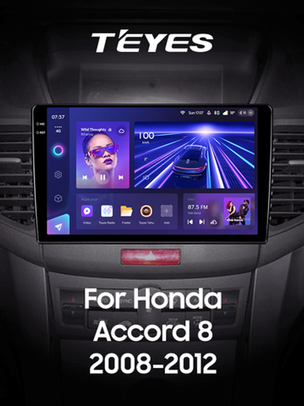 Teyes CC3 2K 9"для Honda Accord 2008-2012