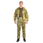 Летний мужской костюм Novatex Пионер +10 (Полиэстер, хлопок) Осколки бежевые