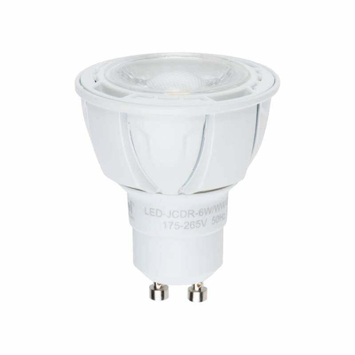 LED-JCDR-6W/NW/GU10/FR/38D ALP01WH Лампа светодиодная. Материал корпуса алюминий. Цвет свечения белый. Серия Palazzo. Упаковка пластик