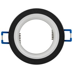 Встраиваемый светильник декоративный ЭРА DK106 BK MR16 GU5.3 черный | Декоративные встраиваемые светильники