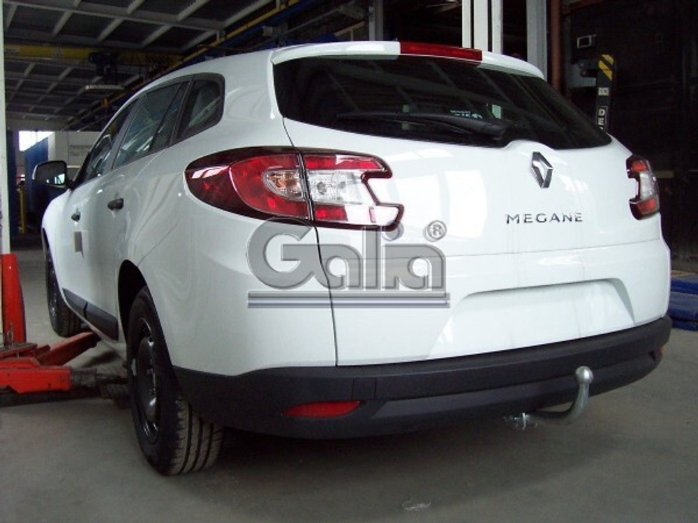 Фаркоп оцинкованный Galia R074A для Renault Megane II 2003-2008 (classic) седан/универсал, Megane III универсал 2008-(паспорт и сертификат в комплекте)(без электрики)
