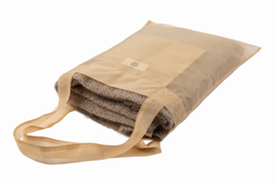 Плед 130х170 Luxberry коричневый в шоппере