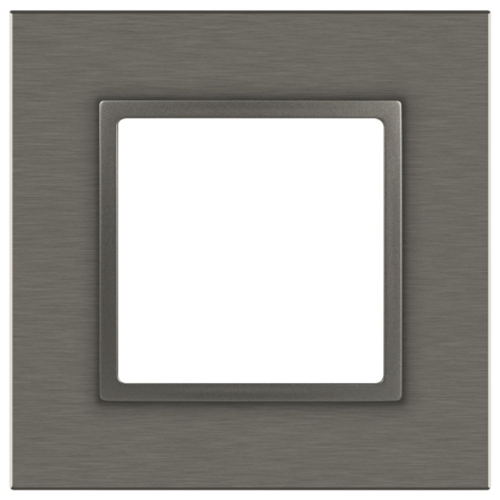 Рамка для розеток и выключателей ЭРА Elegance 14-5201-16 на 1 пост, металл, титан
