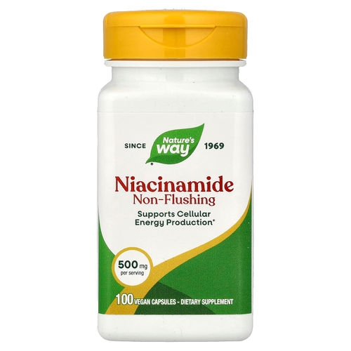 Nature's Way, Никотинамид, 500 мг, 100 капсул