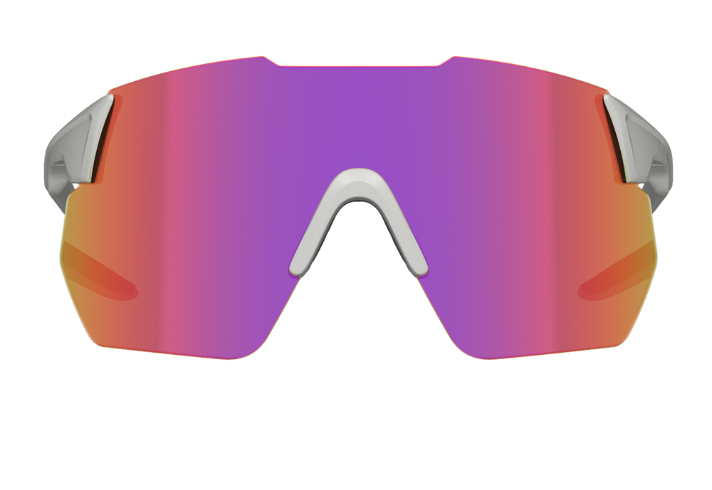 Спортивные очки 720armour Kamikaze C9 / Matte Silver / Red Lens