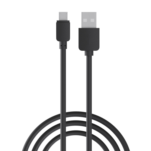 Кабель для зарядки USB(A)-microUSB Первая цена Эконом, 0,8м, 1A, прорезиненный