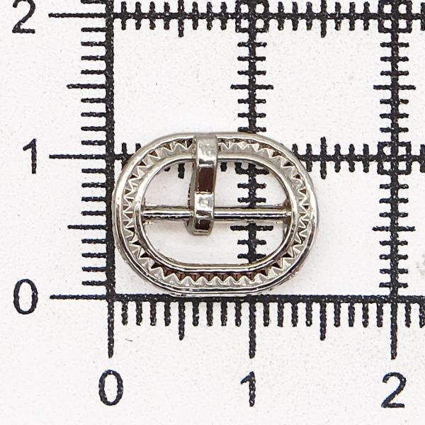 Пряжка ременная металл 10.0 мм (внешн. 11х14 мм), 10 шт, никель НР9229