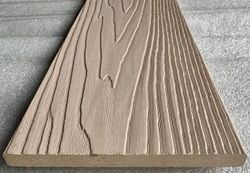 Заборная доска полнотелая двухсторонняя 3D тиснение под дерево 137*10 Цвет Слоновая кость