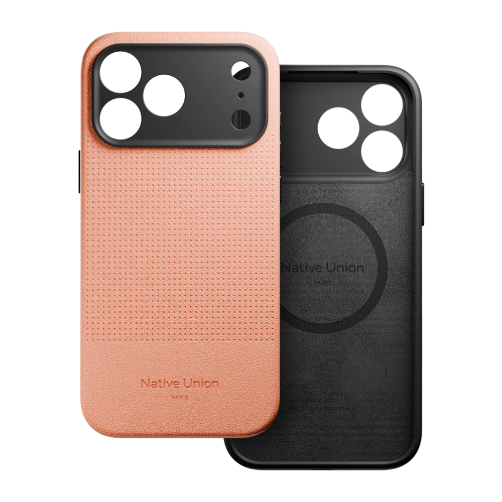 Кожаный чехол MagSafe Native Union Active Case для iPhone 17 Pro Max Текстурированный гибридный чехол из экокожи с защитой камеры, повышенным уровнем защиты при падении и сенсорной накладкой для Контроллера камеры