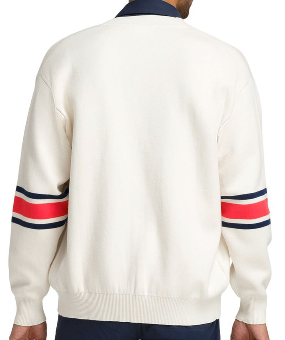 Мужская теннисная кофта Wilson Westport Cardigan - Бежевый