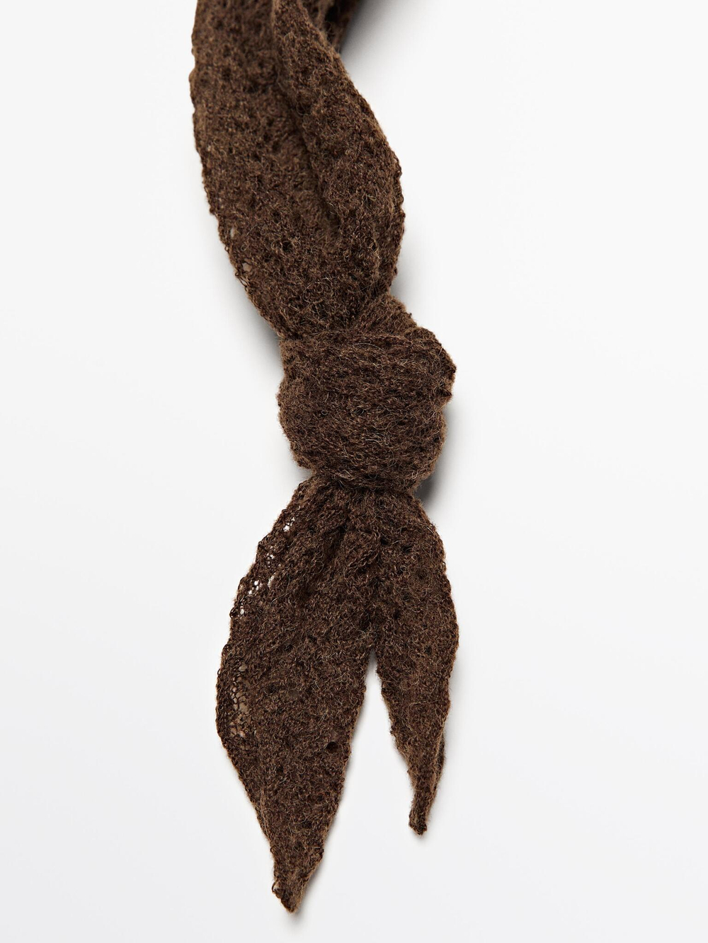 Massimo Dutti Трикотажный шейный платок, коричневый