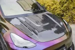 Карбоновый обвес для Tesla Model Y 2024+ тесла Губа бампера Капот Накладки на воздухозаборники юбки Расширители арок