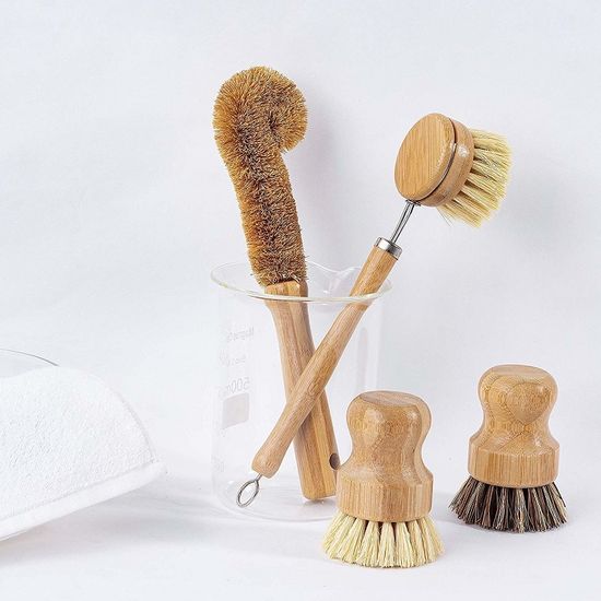 Набор экологичных щёток и мочалок для кухни