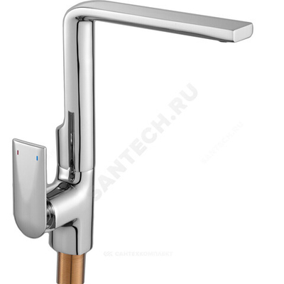 Смеситель для кухонной мойки ручка сбоку одноручный ДИЗАЙН Профсан PSM-500-3