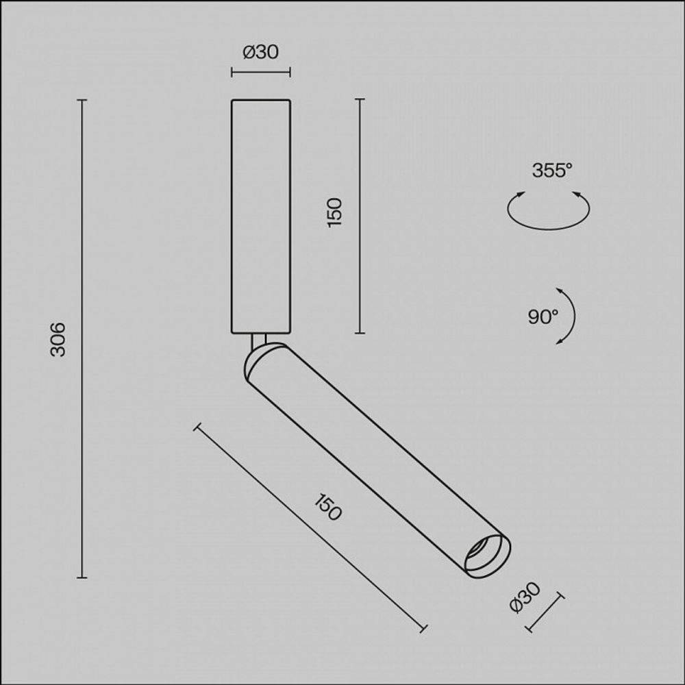 Светильник на штанге Maytoni Focus T C142CL-6W4K-BS