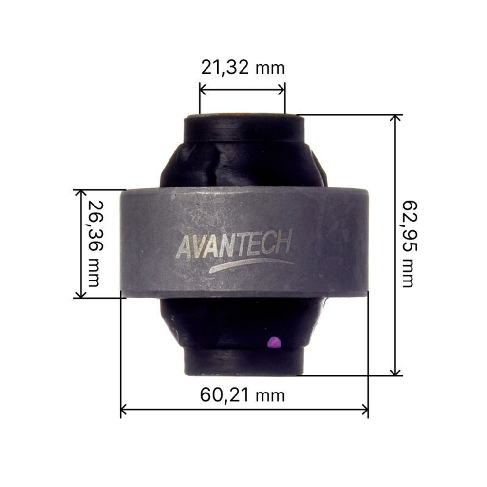 Сайлентблок переднего нижнего рычага, задний Avantech Заменен на арт. ASB0369 ASB0366