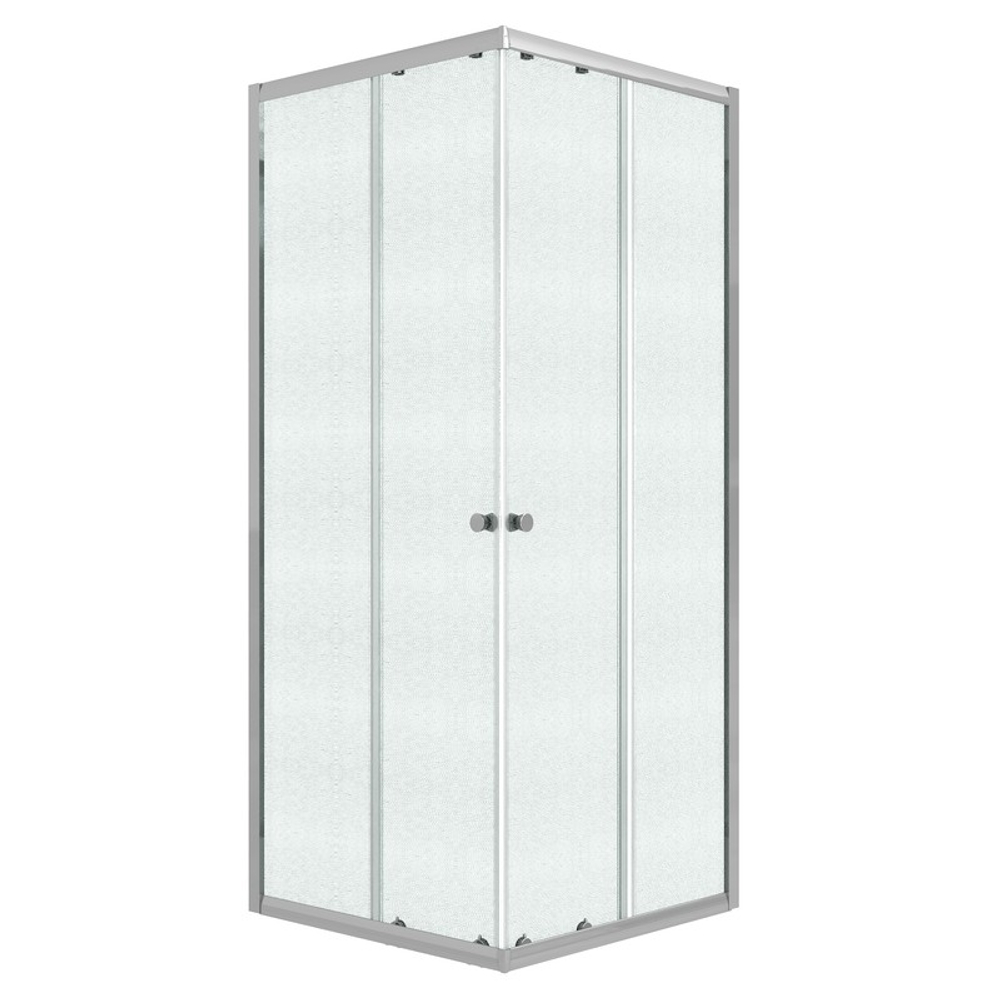 Душевое ограждение Niagara Eco NG-1009-14QMT (90х90х190) квадрат,раздвижное,хром,стекло матовое,1 место