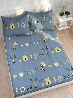 Постельное белье Сказка "Оттава" 2-спальный Наволочка 50х70 см 2 шт Простынь 240х215 см Пододеяльник 175х215 см, перкаль