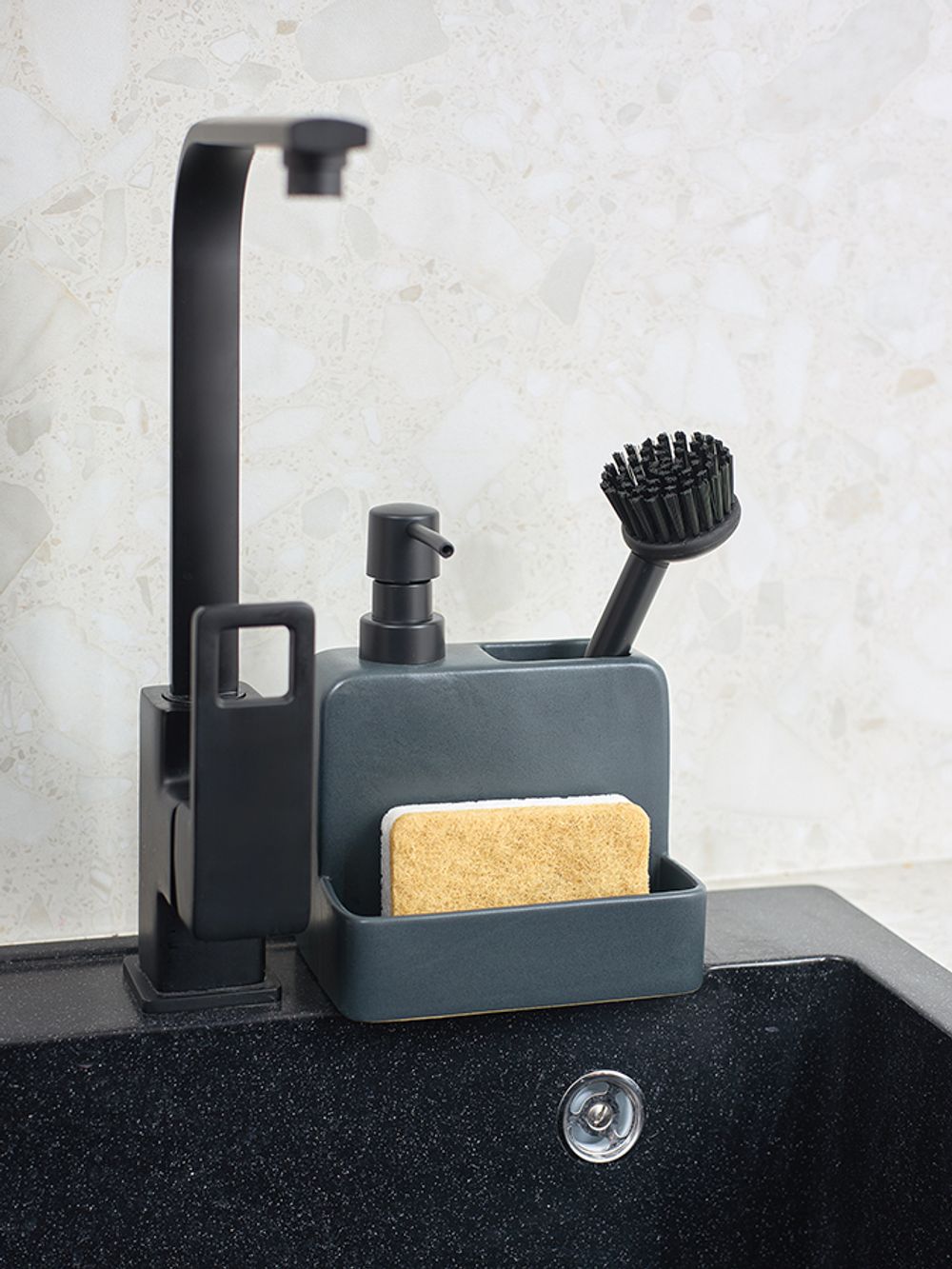 Набор губок для посуды из целлюлозы и кокосового волокна Eco Sponge, белые, 6 шт.