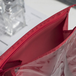 2975077 Косметичка ПВХ, отдел на молнии, цвет красный