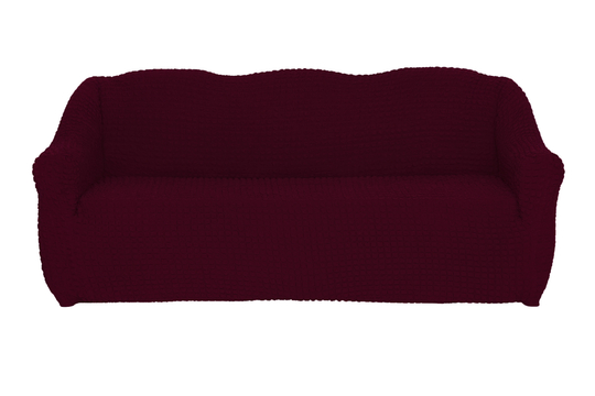 Чехол Модерн на 3-х местный диван, цвет Бордовый