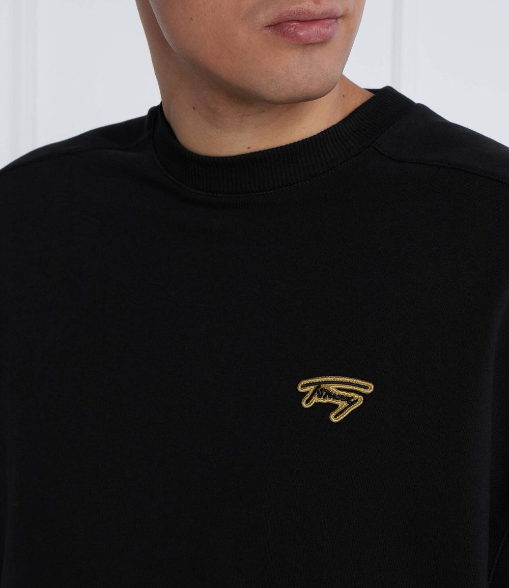 Худи BOXY SIGNATURE CREW Tommy Jeans - черный(DM0DM17784)