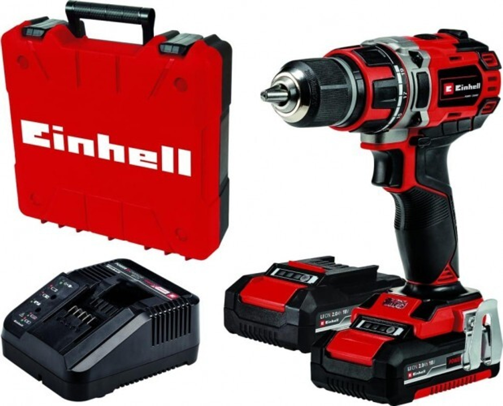 Дрель-шуруповерт аккумуляторная EINHELL PXC TE-CD 18/50 Li BL (2x2,0Ah) 4513896