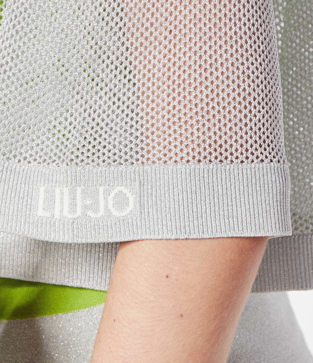 Свитер + топ Liu Jo Sport - серебряный(TA4103 MS015)