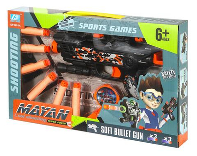 Пистолет с мягк.пулями, коробка DF0201A