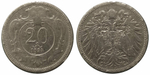 Австрия 20 геллеров, 1892-1914 XF
